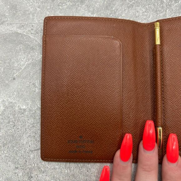 Louis Vuitton Monogram Etui Palm Cover Dark Brown Coated Canvas Snap - Picture 6 of 15